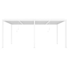 Pergola ogrodowa tarasowa aluminiowa LUXE 4 x 5,8 m Biały z oświetleniem LED